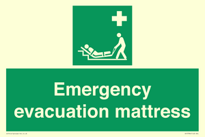 Emergency evacuation mattress